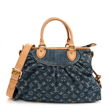Louis Vuitton Denim Neo Cabby MM Blue 1 of 10