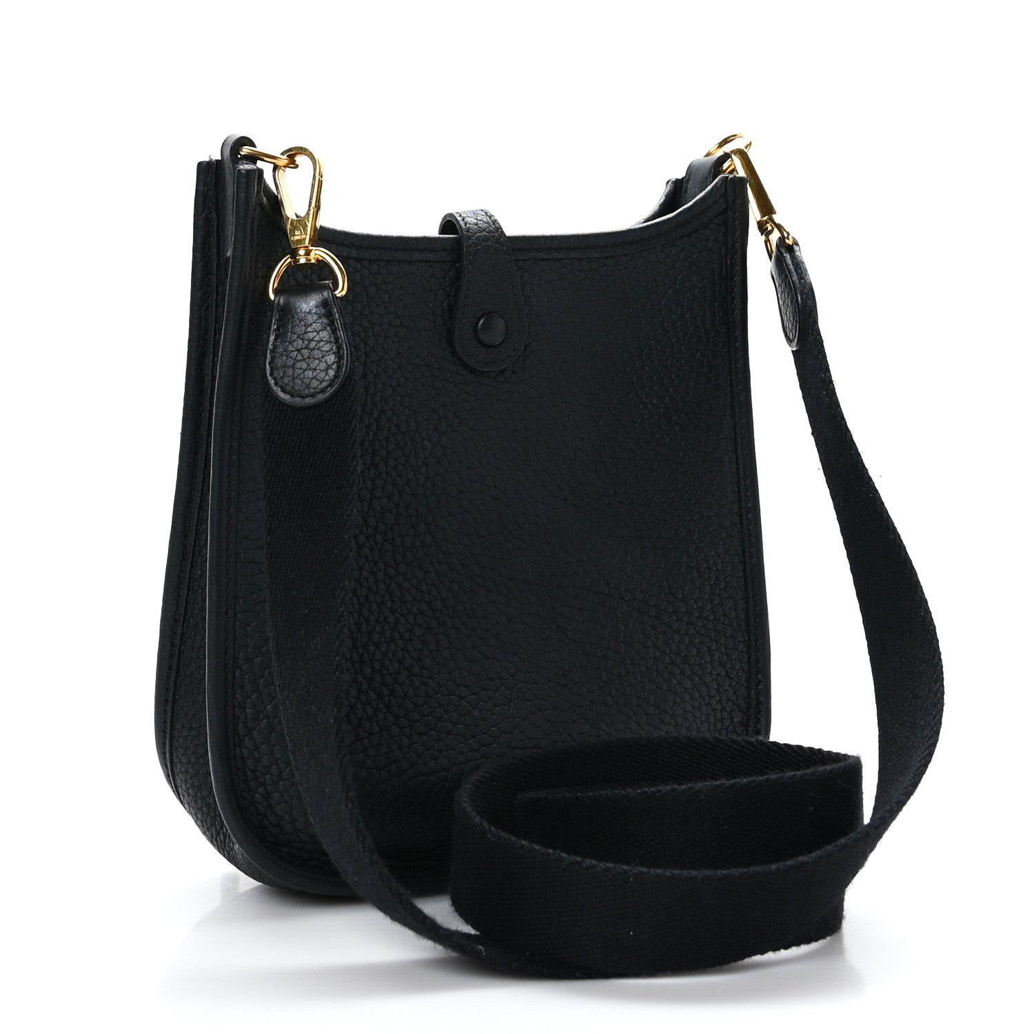 Hermes Taurillon Clemence Evelyne TPM Black 3 of 10