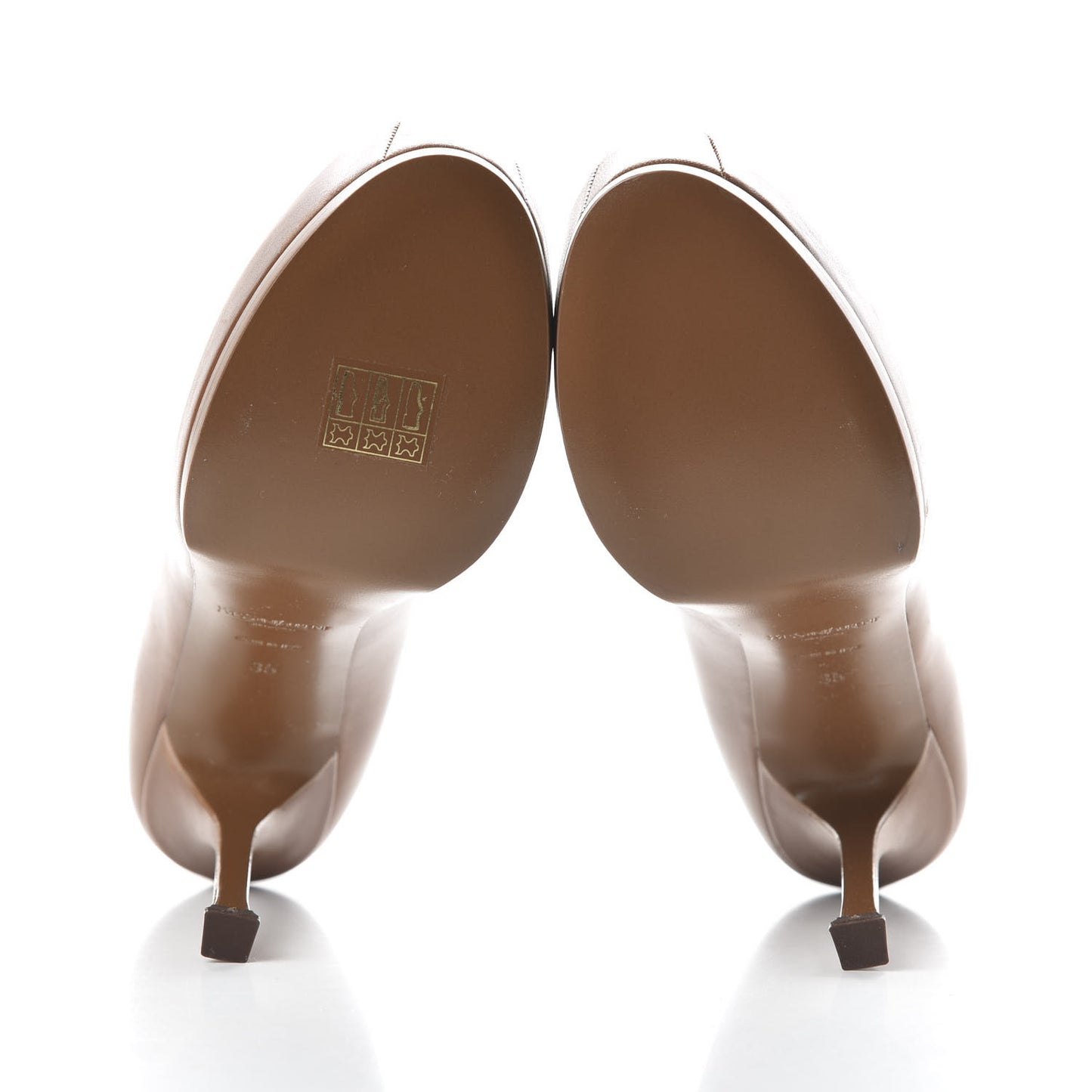 Calfskin Tribtoo Pump 35 Brown