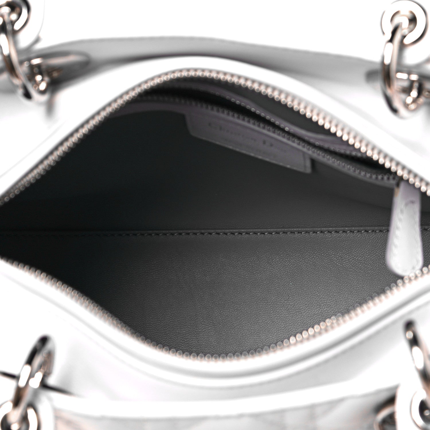 Christian Dior Lambskin Cannage Medium Lady Dior White 5 of 10