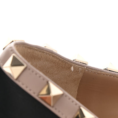 Valentino Garavani Vitello Rockstud Ballerina Flats 40 Black Poudre 8 of 11