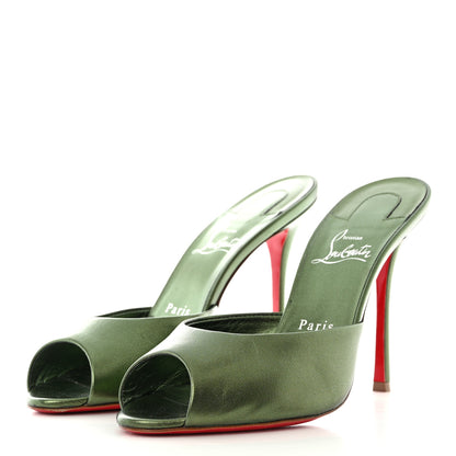 Christian Louboutin Metallic Kid Laminato Me Dolly 100 Sandals 39 Verlaine 3 of 8