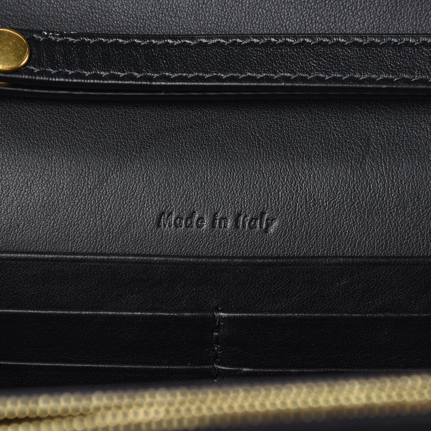 Celine Smooth Calfskin Clutch On A Chain Black Pink 9 of 12