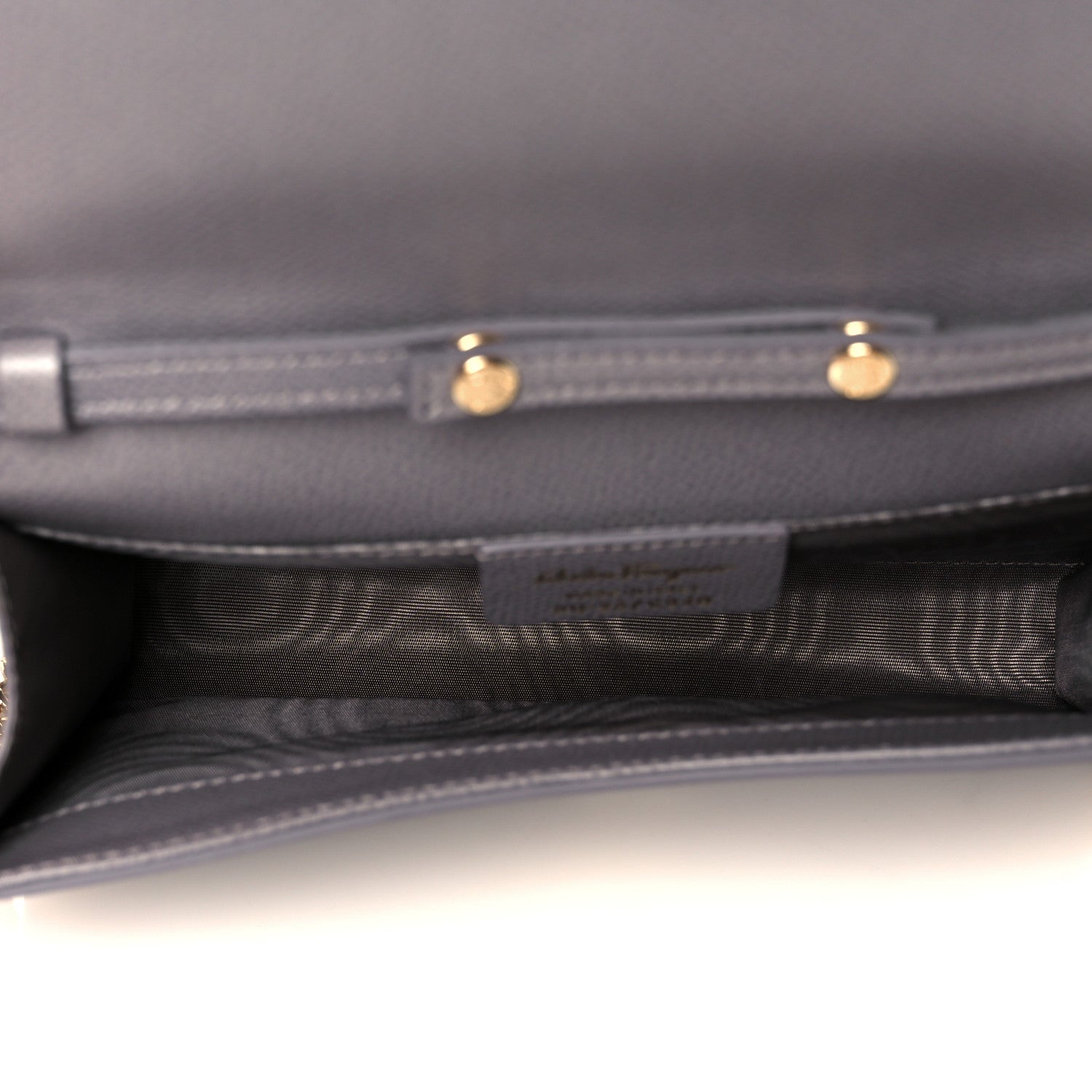 Salvatore Ferragamo Pebble Calfskin Mini Vara Bow Crossbody Bag Urban Grey 5 of 10