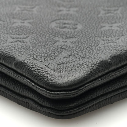 Louis Vuitton Empreinte Double Zip Pochette Black 9 of 9