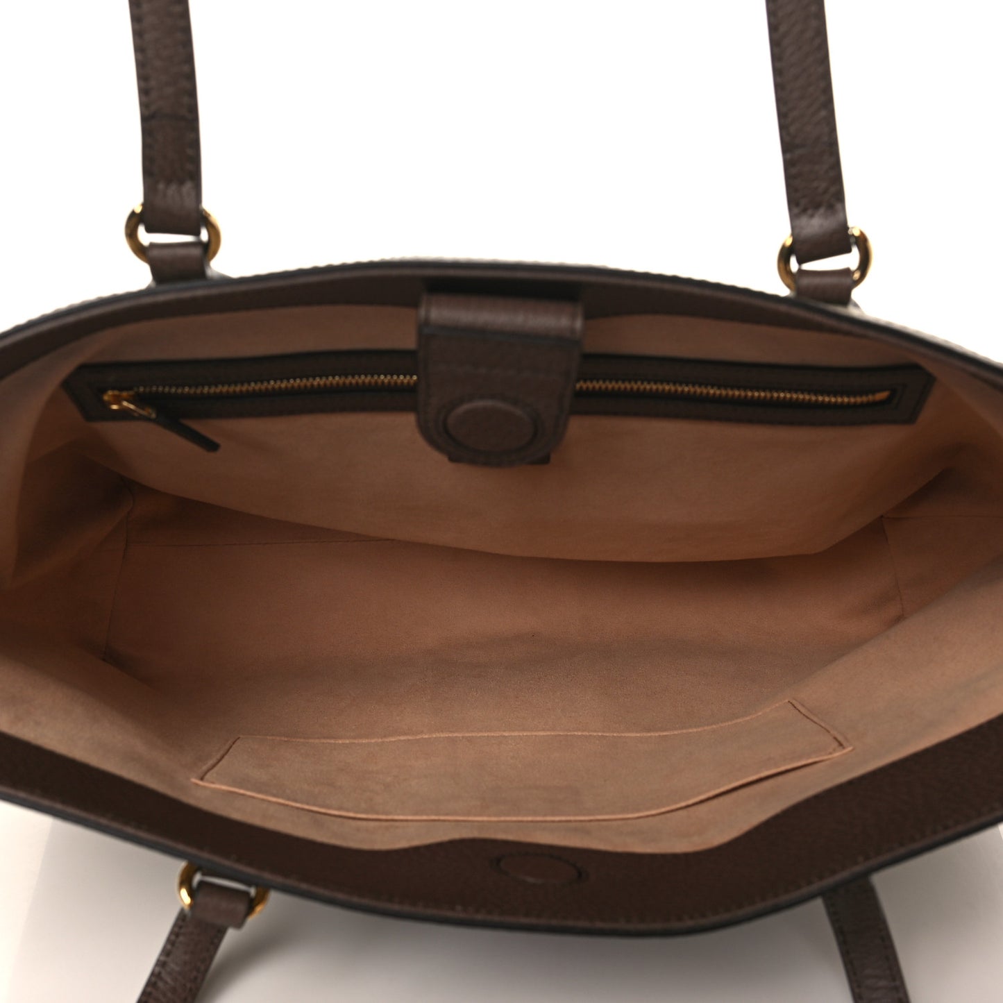 GG Supreme Monogram Textured Calfskin Web Medium Ophidia Shopping Tote Beige Ebony New Acero