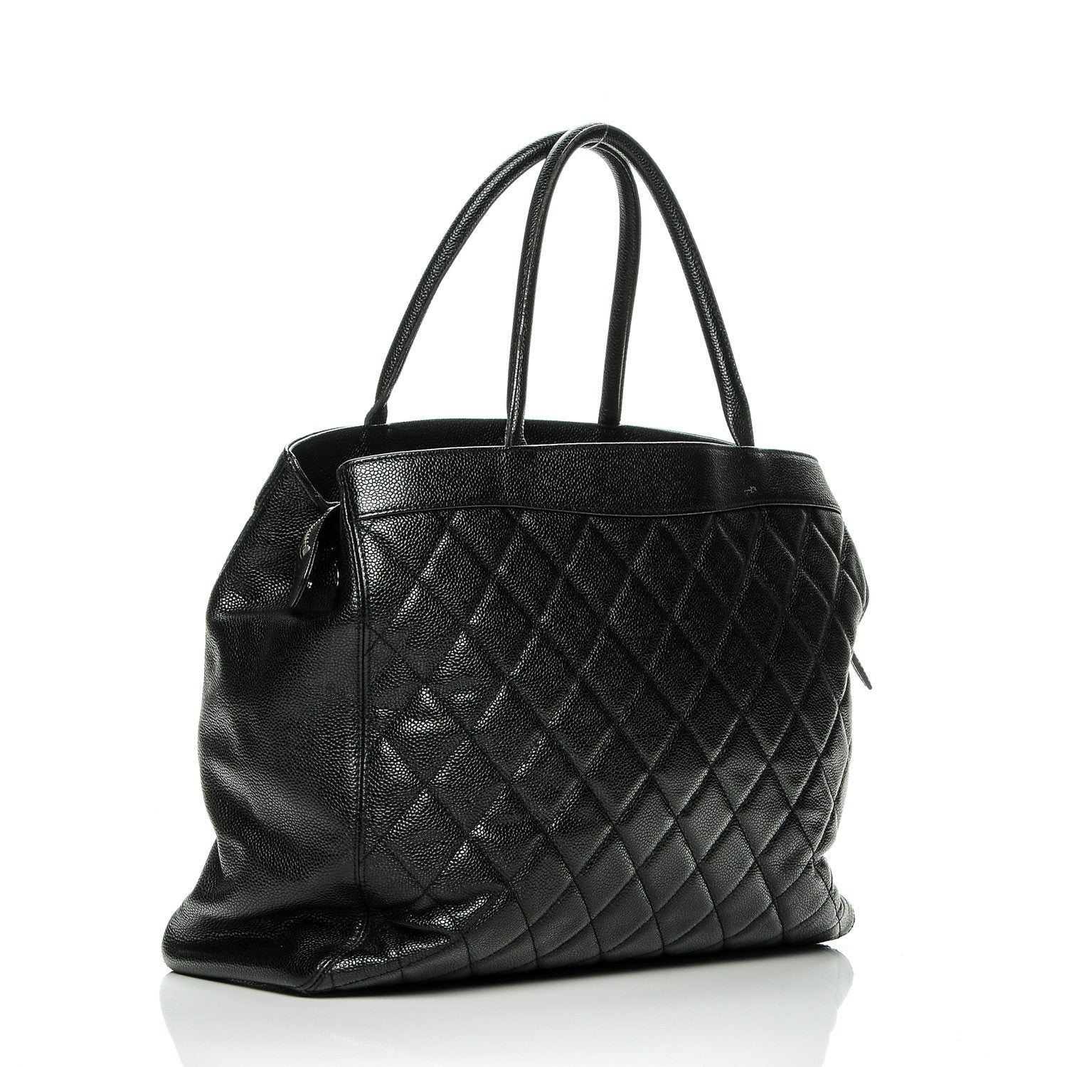 Chanel Caviar Quilted Shopping Tote Black 3 of 9