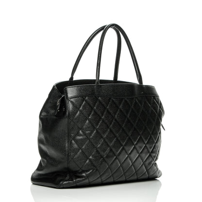 Chanel Caviar Quilted Shopping Tote Black 3 of 9