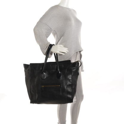Celine Smooth Calfskin Medium Luggage Black 2 of 9