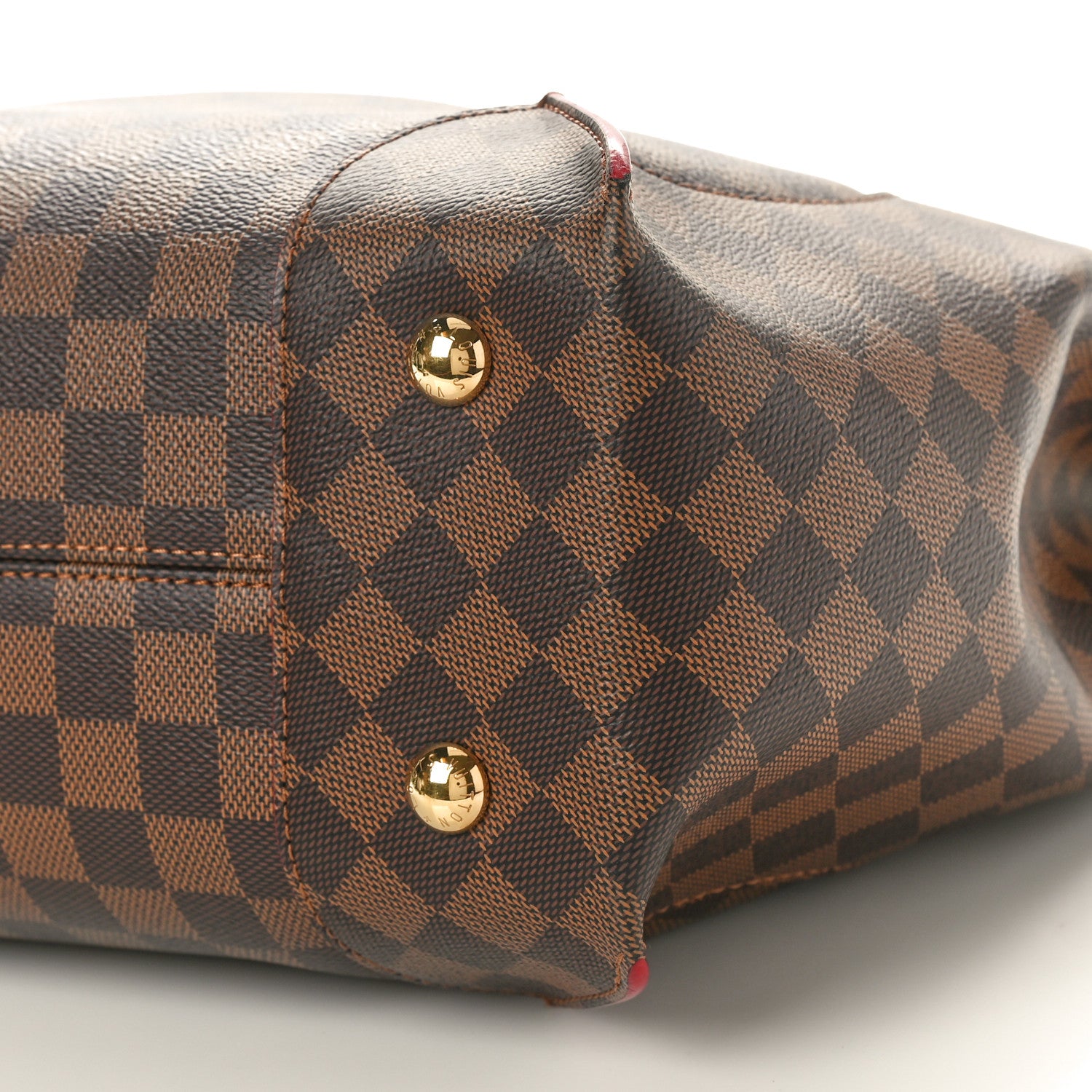 Louis Vuitton Damier Ebene Caissa Hobo Cherry 9 of 9