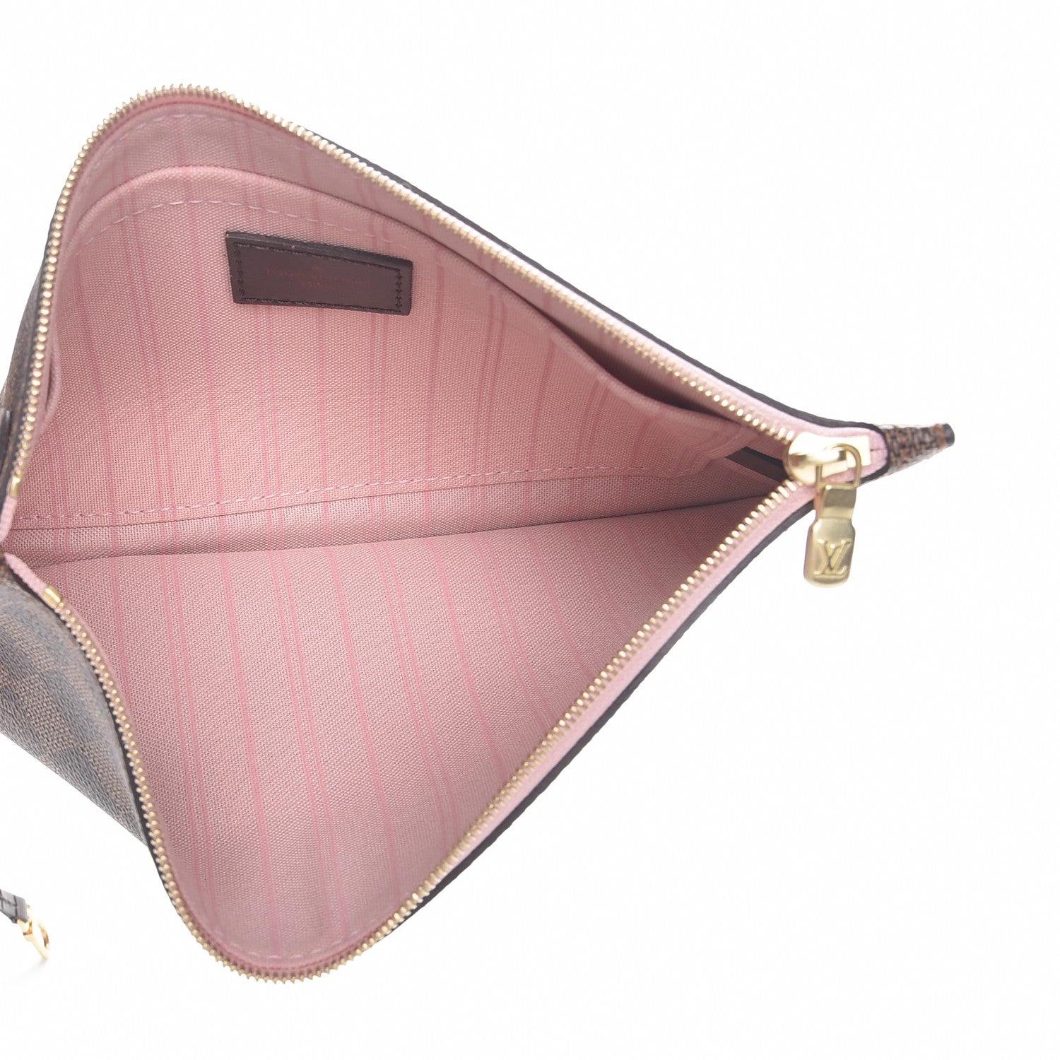 Louis Vuitton Damier Ebene Neo Neverfull MM Rose Ballerine 6 of 9