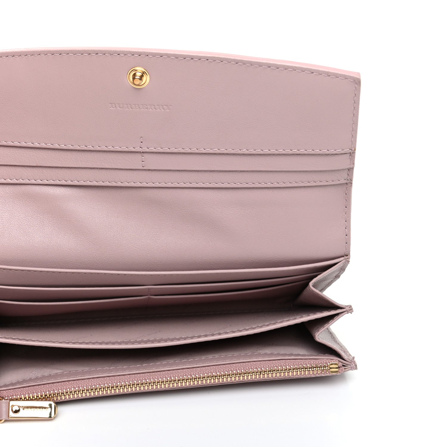 Burberry Patent Glitter Porter Continental Wallet Pale Orchid 5 of 9