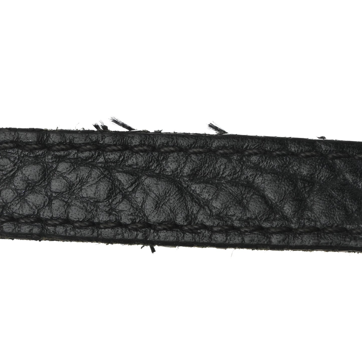 Signature Grain Calfskin Check Embossed Small Canterbury Black
