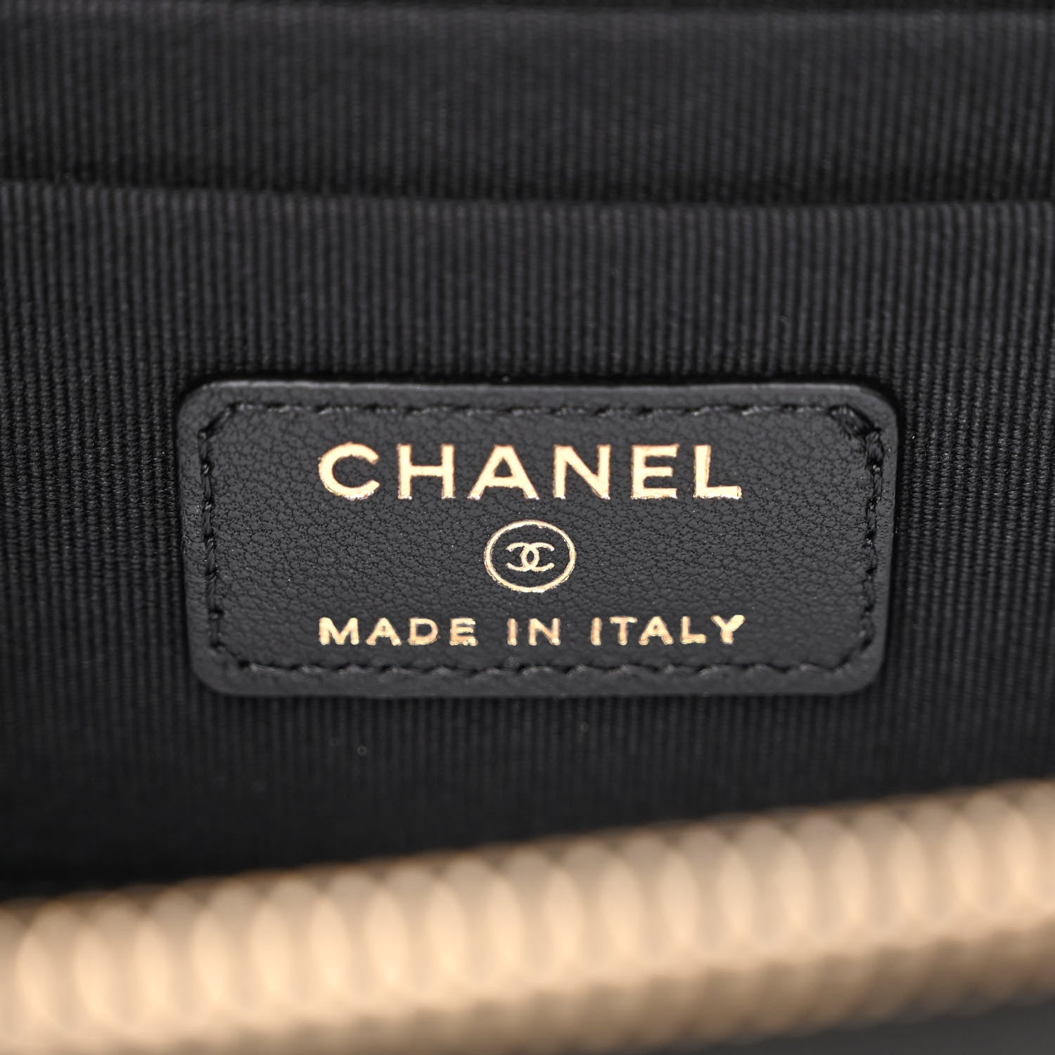Chanel Lambskin Quilted Small Top Handle Vanity Case With Chain Black 6 of 12