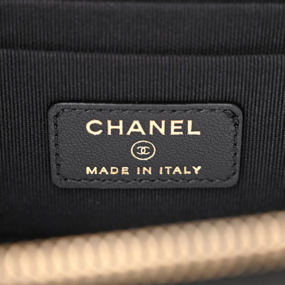 Chanel Lambskin Quilted Small Top Handle Vanity Case With Chain Black 6 of 12