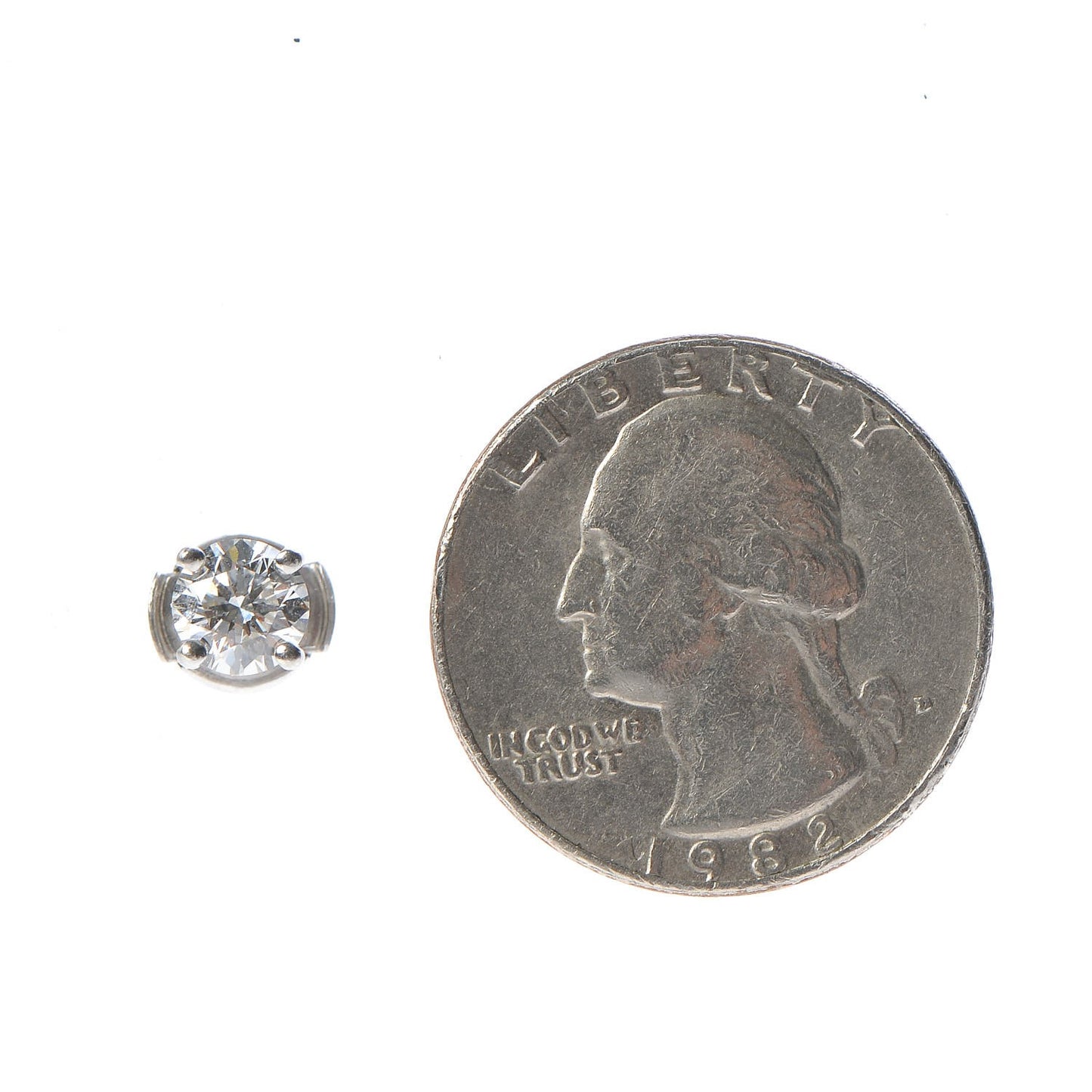 Platinum Diamond 1.51ctw Solitaire Earrings