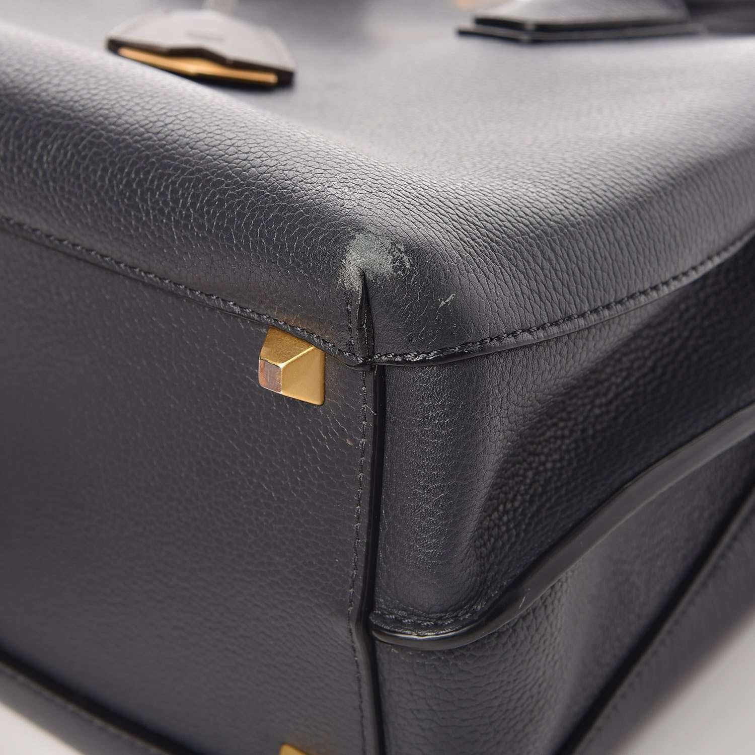 MCM Grained Calfskin Medium Milla Tote Phantom Grey 15 of 17