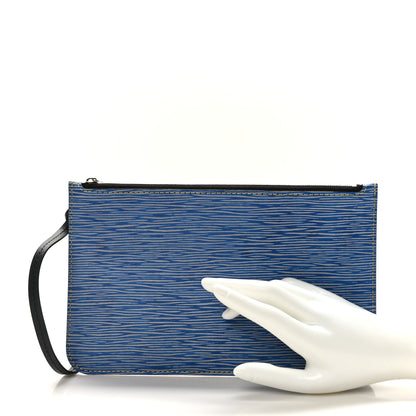 Louis Vuitton Epi Neverfull Pochette MM Denim Light 2 of 6