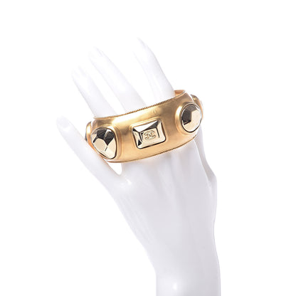 Chanel CC Studded Cuff Gold 2 of 4