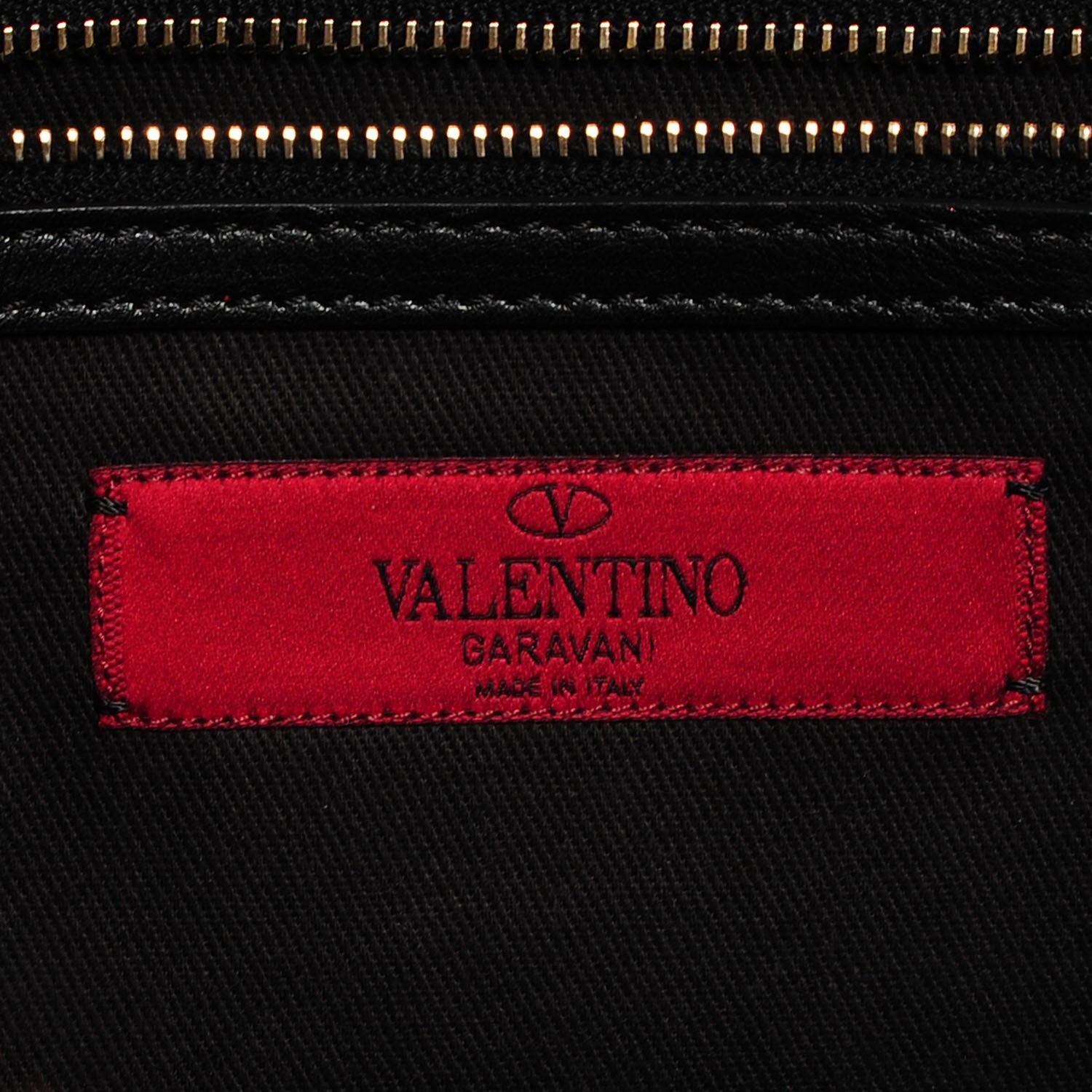 Valentino Garavani Vitello Medium Glam Lock Rockstud Flap Black 7 of 8