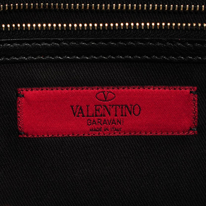 Valentino Garavani Vitello Medium Glam Lock Rockstud Flap Black 7 of 8