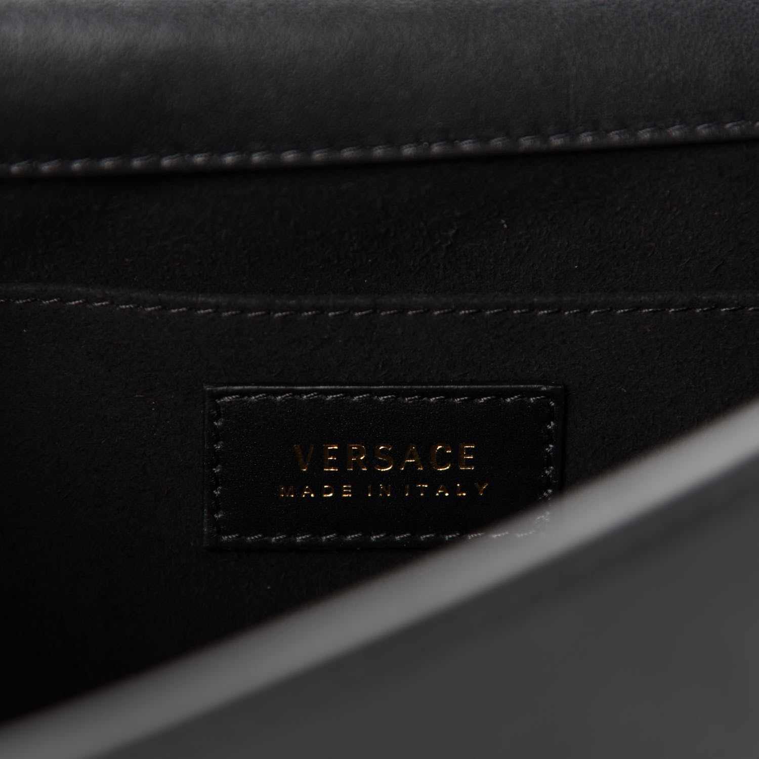 Versace Calfskin Tribute X Shoulder Bag Black 9 of 10