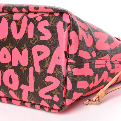 Louis Vuitton Monogram Graffiti Neverfull GM Fuchsia 10 of 17