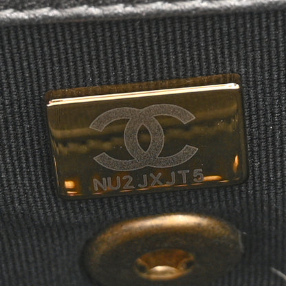 Chanel Metallic Lambskin Quilted Mini Side Note Flap Grey 7 of 11