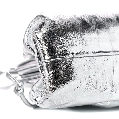 Bottega Veneta Metallic Calfskin The Mini Pouch Silver 7 of 8