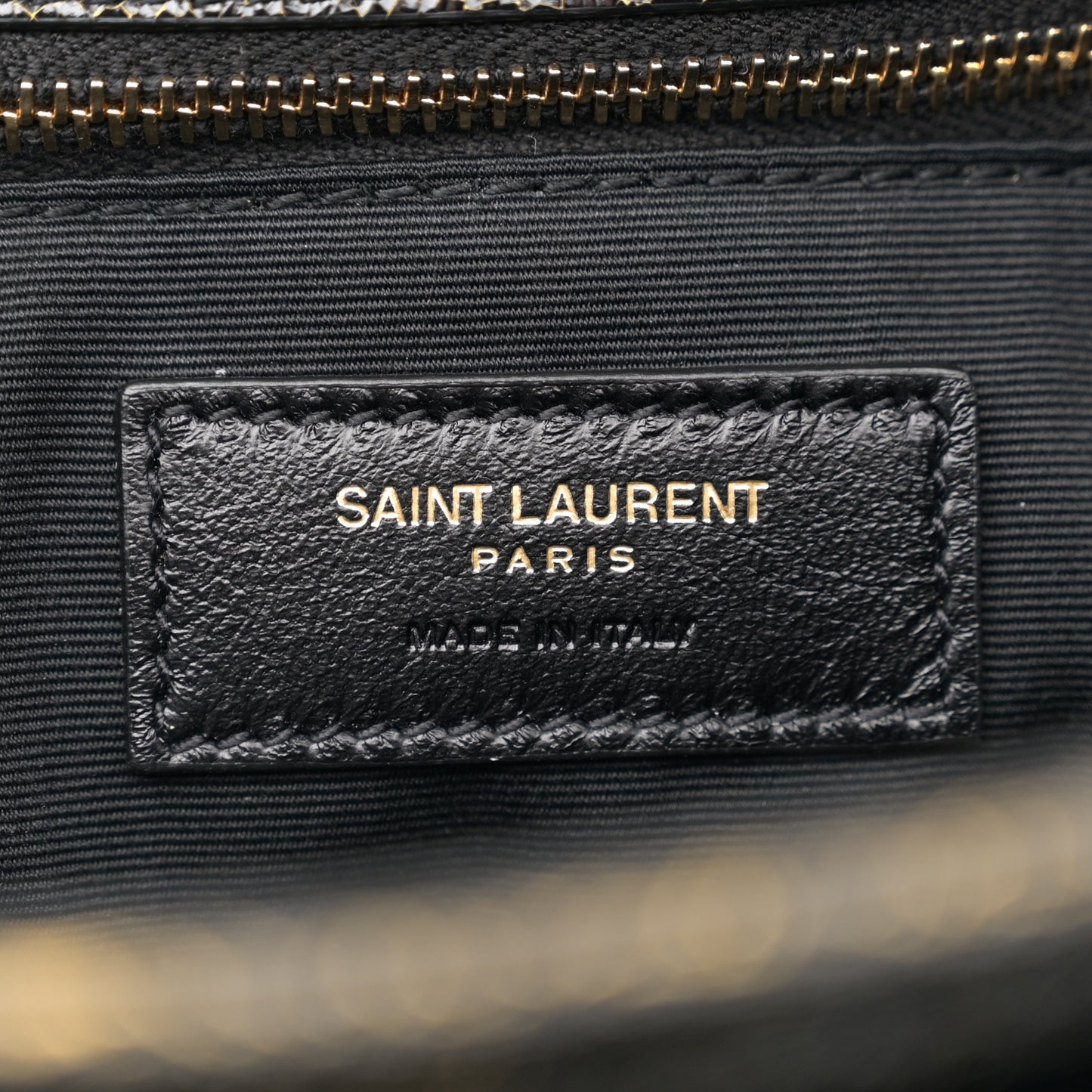 Crinkled Calfskin Matelasse Monogram Medium Niki Chain Satchel Black Ocra