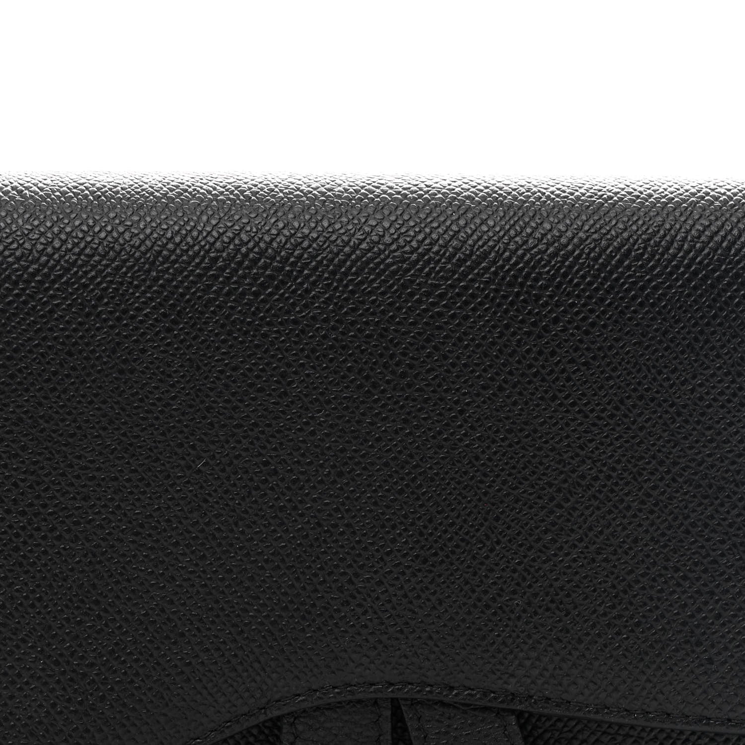 Christian Dior Grained Calfskin Saddle Pouch Bag Black 8 of 11