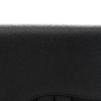 Christian Dior Grained Calfskin Saddle Pouch Bag Black 8 of 11