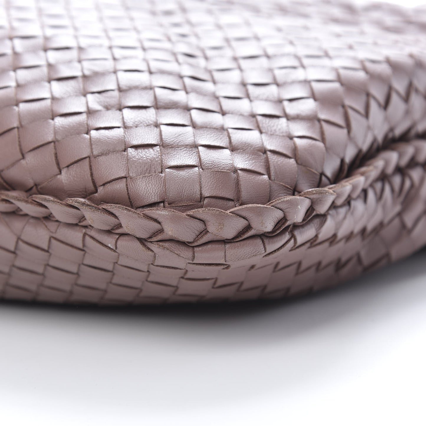 Nappa Intrecciato Large Veneta Hobo Desert Rose