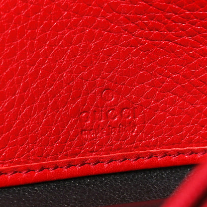 Gucci Pebbled Calfskin Large Soho Continental Wallet Red 7 of 11