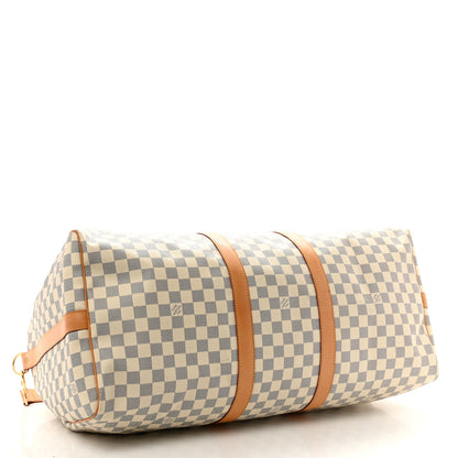 Louis Vuitton Damier Azur Keepall Bandouliere 55 3 of 12