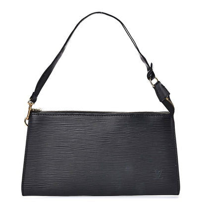 Louis Vuitton Epi Pochette Accessories 24 Black 1 of 13