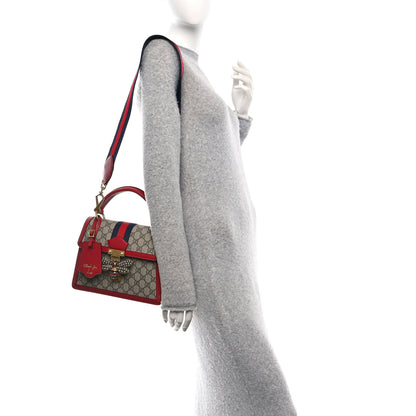 Gucci GG Supreme Monogram Small Queen Margaret Top Handle Bag Red 2 of 10