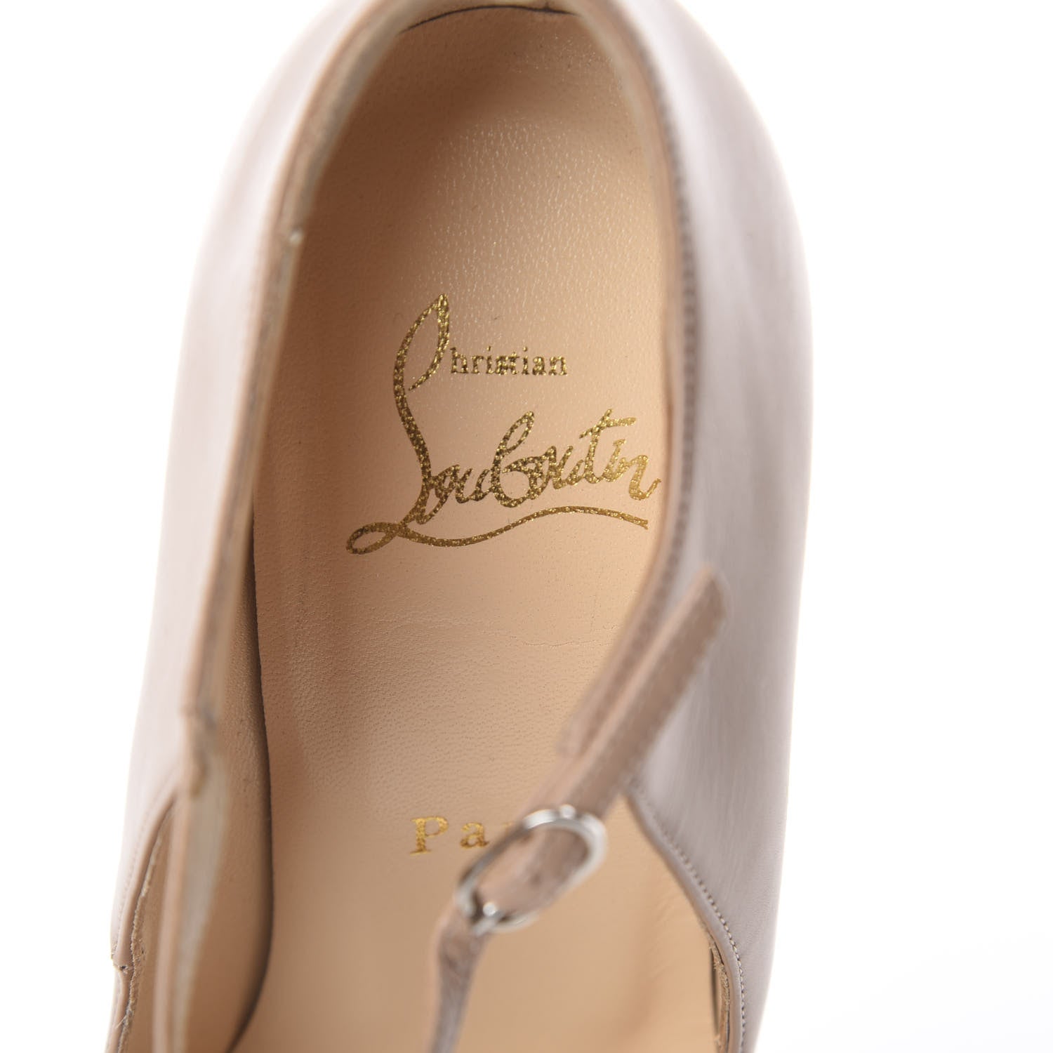 Christian Louboutin Calfskin Altapoppins 150 Pumps 36 Nude 5 of 7