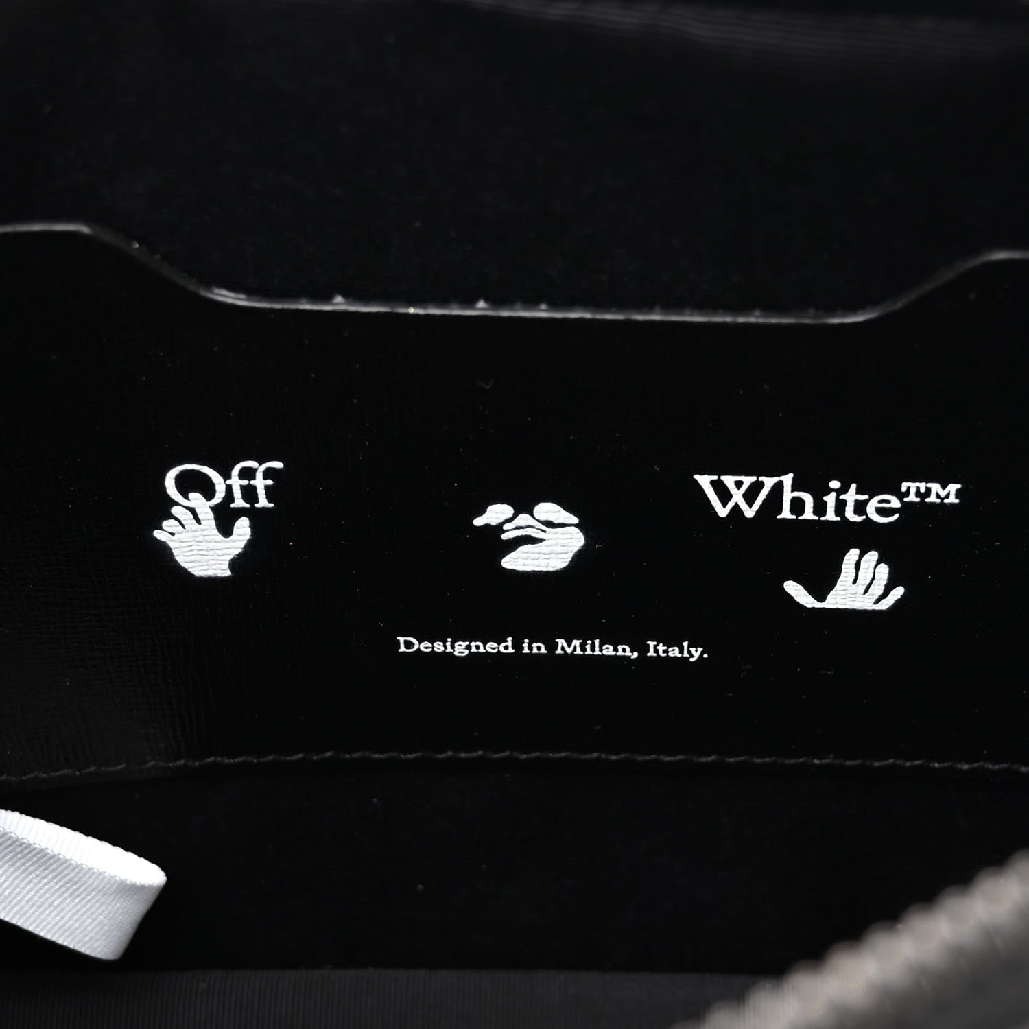 Off-White Saffiano Diag Camera Bag Black 6 of 10
