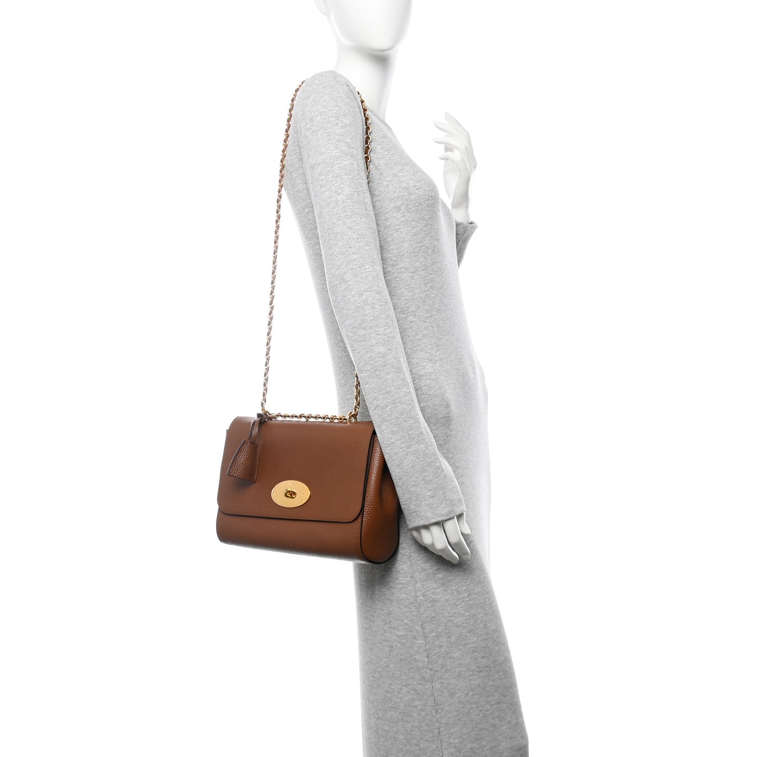 Mulberry Small Classic Grain Calfskin Medium Lily Flap Oak 2 of 10
