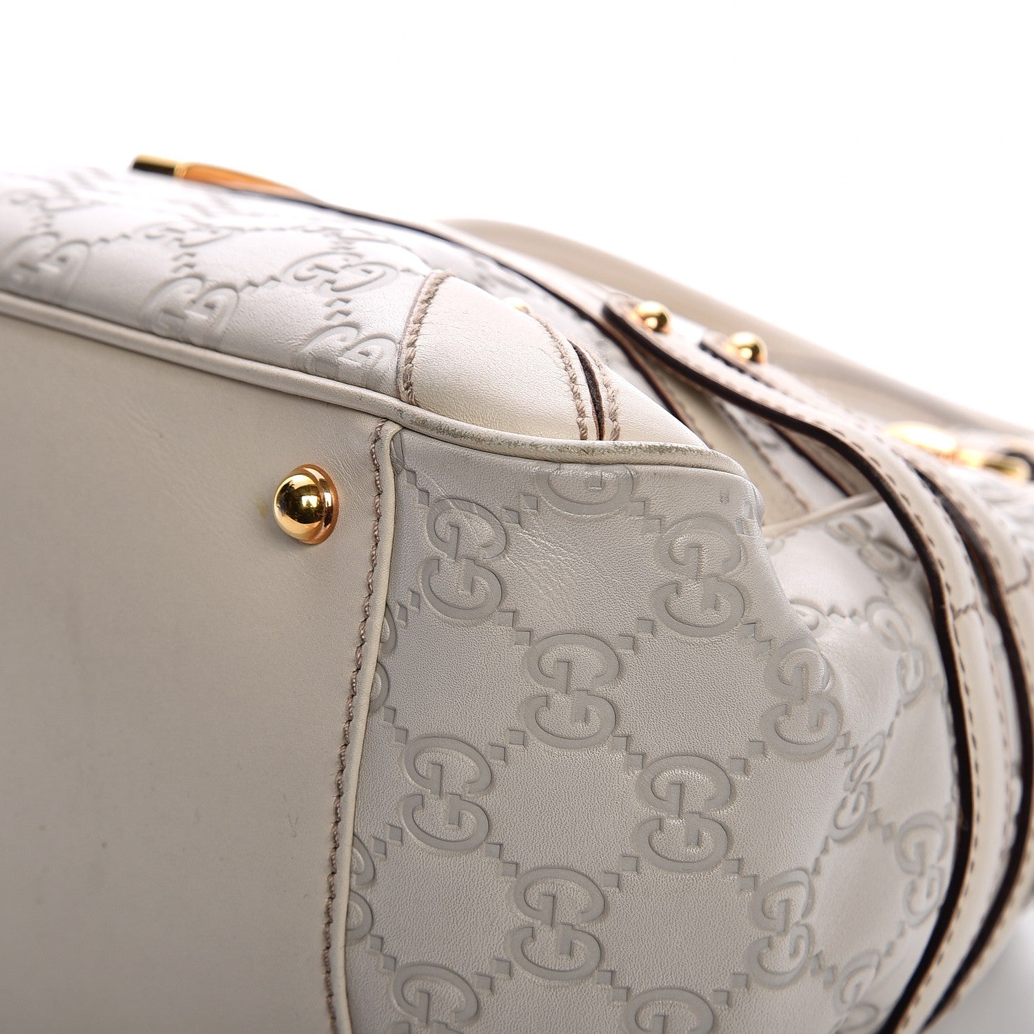 Gucci Guccissima Large Wave Boston Off White 13 of 14