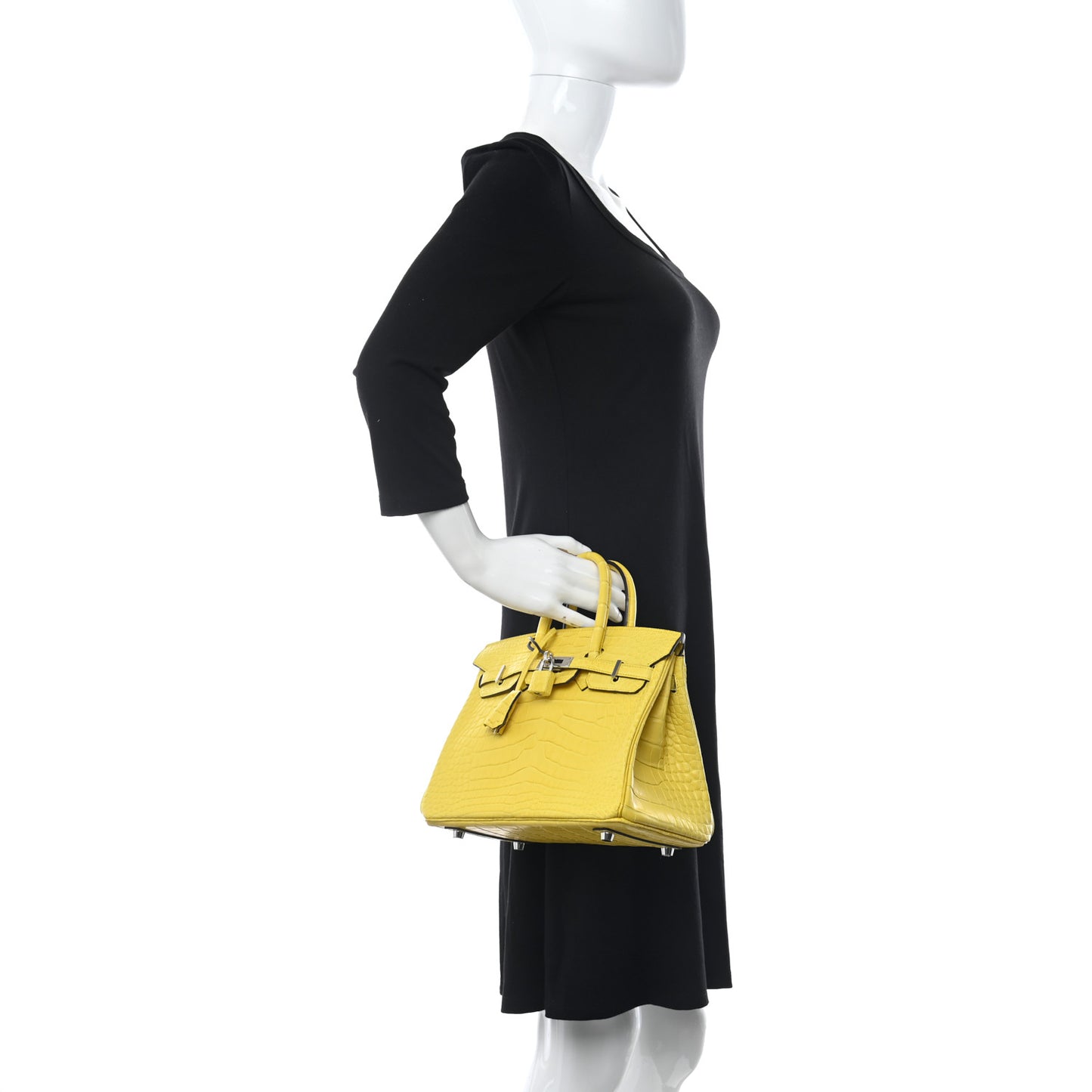 Matte Alligator Birkin 25 Mimosa