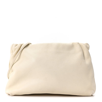 The Row Grained Calfskin Bourse Clutch Ivory 1 of 9