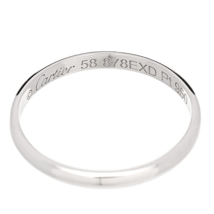 Cartier Platinum 2mm 1895 Wedding Band Ring 58 8.5 4 of 4