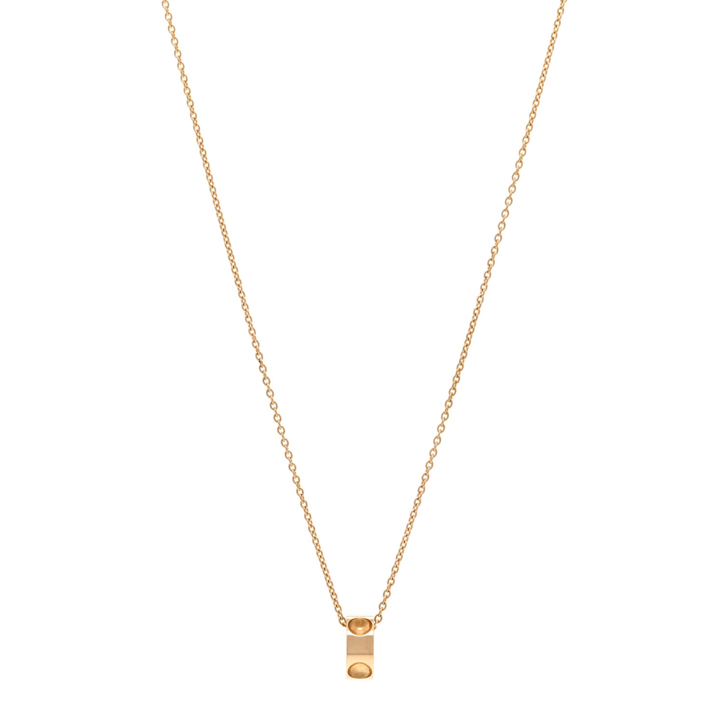 18K Yellow Gold Empreinte Pendant Necklace