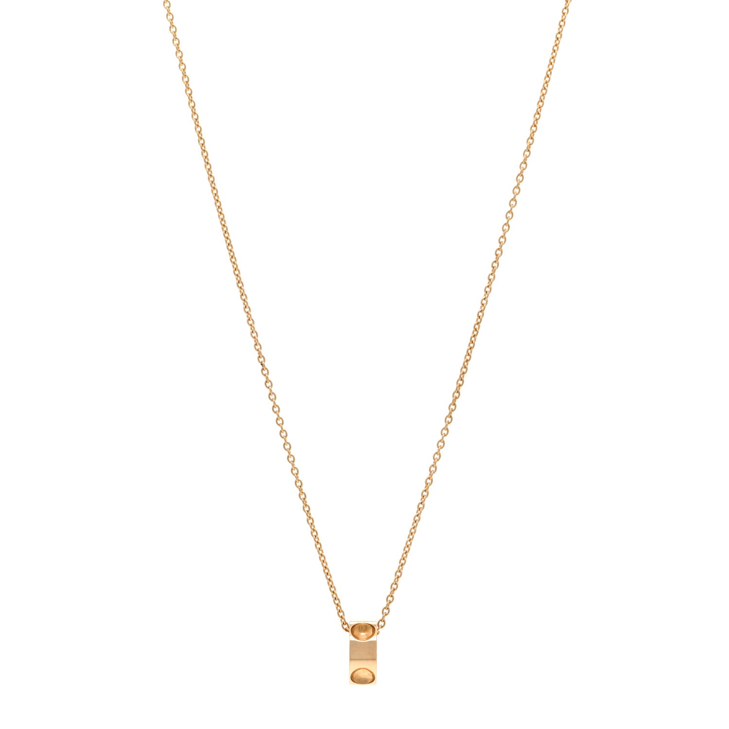 Louis Vuitton 18K Yellow Gold Empreinte Pendant Necklace 1 of 5