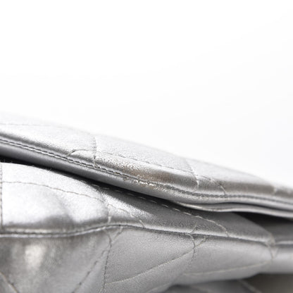 Chanel Metallic Lambskin Quilted 2.55 Reissue 227 Flap Silver 6 of 9