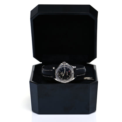 Breitling Stainless Steel Calfskin 33mm Colt Oceane Quartz Watch Black A77380 8 of 8