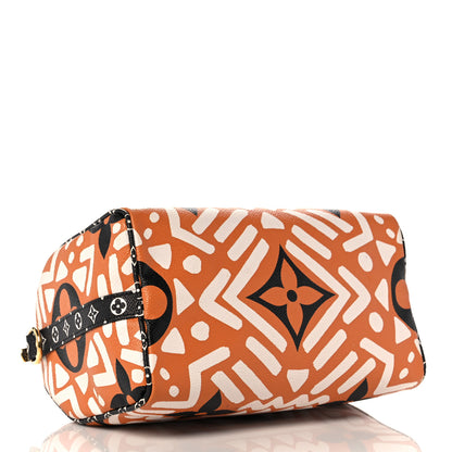 Louis Vuitton Monogram Giant Crafty Speedy Bandouliere 25 Creme Caramel 4 of 13