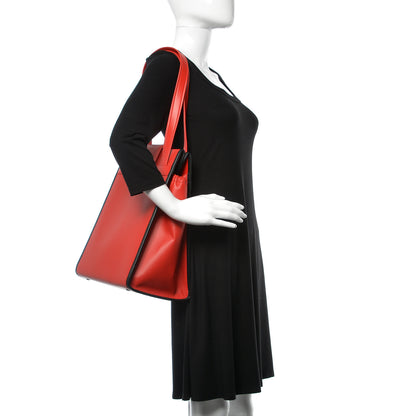 Balenciaga Agneau Classique Brillainte Tote Rouge Tango 2 of 9